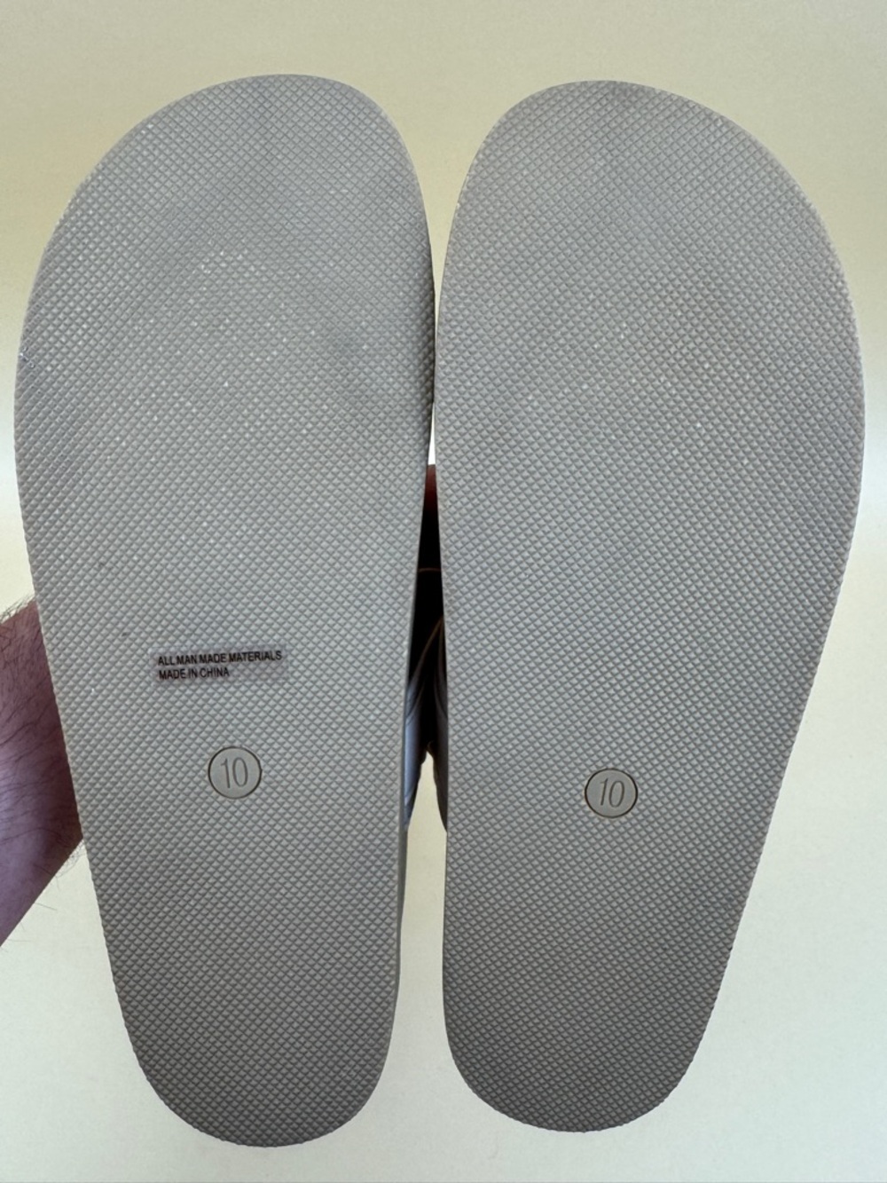 DV by Dolce Vita Argyle Women's Sandals Size 10 Beige Double Strap Slides NWOB - Picture 7 of 7